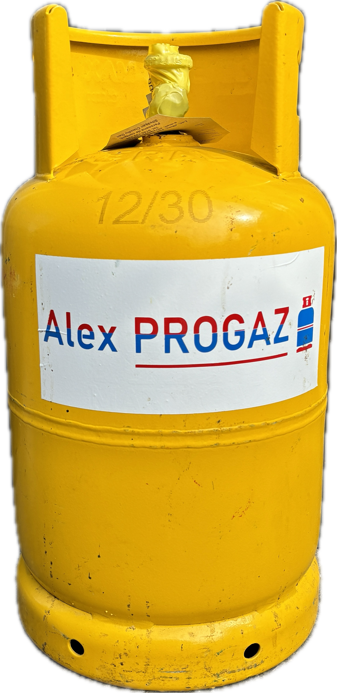 butelie cu gaz satu mare galbena 12 kg